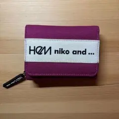 niko and ... HEM 三つ折り財布 パープル
