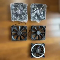 NZXT PCケースファン 4個 + upHereファン 1個 計5個セット