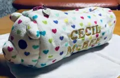 レア⭐️レトロ　CECIL McBEE ハート柄豚型筆箱　ポーチ　大