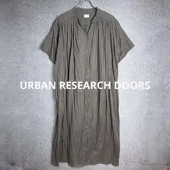URBAN RESEARCH DOORS コットンボイルハーフスリーブワンピース