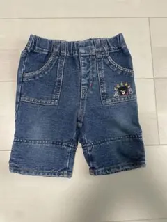 ダブルB デニム刺繍ショートパンツ