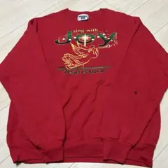 古着　90’s Lee スウェット USA製　天使　クリスマス