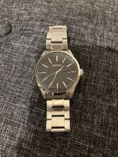 SEIKO ソーラー腕時計 V-158-OAMO本体 ネイビー文字盤 | Mercari