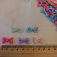 リボン20個セット　蝶結び セット 多色　ハンドメイドパーツ　手芸　サテン