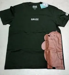 ★We Bare Bears ★ Grizz Tシャツ オリーブグリーン