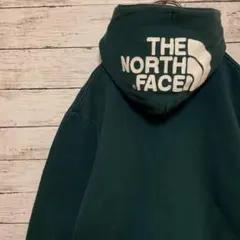 453【入手困難】ザノースフェイス♤刺繍ビッグロゴ　フルジップ　パーカー