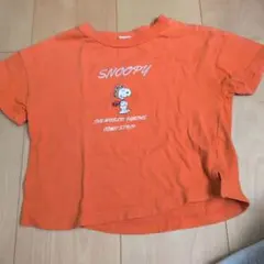 PEANUTS スヌーピー Tシャツ オレンジ 90のサムネイル