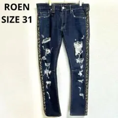 y2k Roen Jeans 日本製 加工デニム 32 サイドライン 平成 - メルカリ