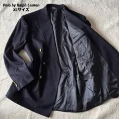 ポロバイラルフローレン ダブルジャケット ネイビー 金ボタン XL 紺ブレ