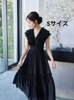 laubeblanc Pleats collar Chiffon Dress - メルカリ