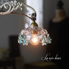 EL JEWEL シャンデリア ピンク ガラス 3灯 - メルカリ