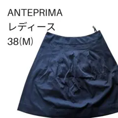 【美品】anteprima ネイビー フレアスカート 38(M) レディースのサムネイル