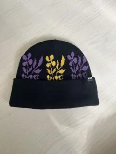 HUF フラワーパターン ニット帽