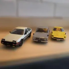 頭文字Dなど　プラモデル 3台セット　楽プラシリーズ