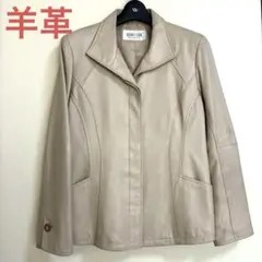 ROSASE CLUB レザージャケット BE 羊革 訳有⚠️画像ご確認願います。