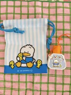 サンリオ あひるのペックル 巾着 ミニチャーム セット