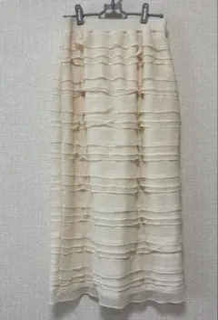 Honey's フリルナロースカート アイボリー