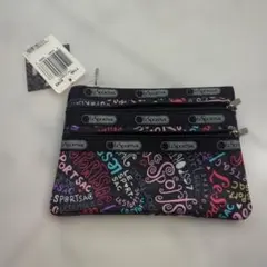 小**様 LeSportsac アクセサリー柄 ポーチ 3ポケット