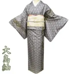 正絹 江戸更紗 小紋 二代目更甚 未使用 トールサイズ❣️ 中古】 小紋 更紗小紋 レディース 正絹 マスタード レッド