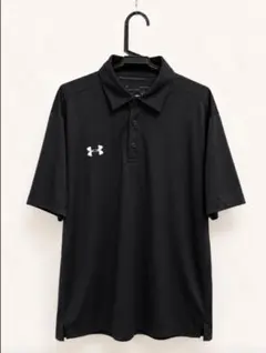 UNDER ARMOUR 　ポロシャツ ブラック MDサイズ　右ロゴのサムネイル