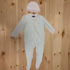 TOMMY HILFIGER ロンパース80cm & 帽子