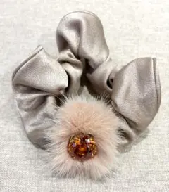 美品 acca シルバーリボン バレッタ