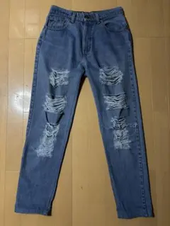 【USA製】リーバイス560 ルーズストレート クラッシュデニム 5 LONG
