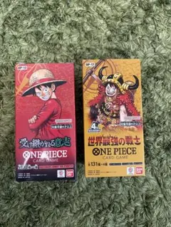 ワンピースカード2BOXセット 世界最強の戦士 受け継がれる意志テープ