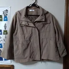 センスオブプレイス　マウンテンパーカー　キャメルベージュ　フード付