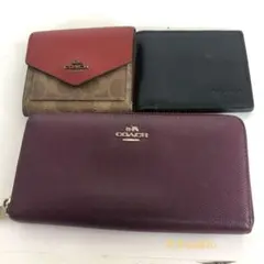 COACH コーチ 財布 3点セット 長財布 シグネチャー コインケース