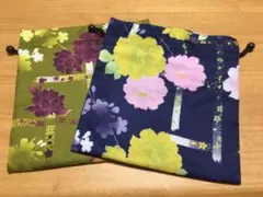 お値下げ☆和柄 巾着 2枚組