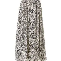 【期間限定値下げ！】INGNI 【美品】レオパード柄ギャザー ロングスカート　M