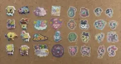 シールおすそわけ　たまごっち　パワパフ　ケアベア　スポンジボブ