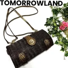 TOMORROWLAND レザーミックス 2way ショルダーバッグ