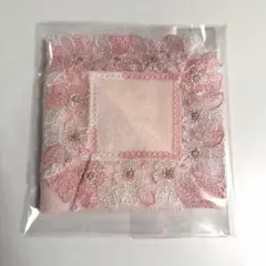 近沢レース　さくらハンカチ