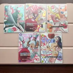 値下げしました‼️ワンピースカードゲーム 5枚セットラウンドワン