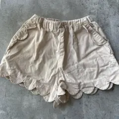 プティマイン スカラップデザインハーフパンツ