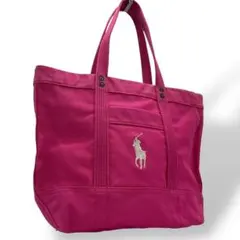 ポロラルフローレン トートバッグ ビッグ ポニー 大容量 肩掛け トラベルバッグ