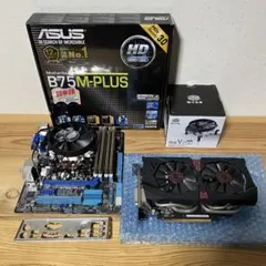 マザーボード、CPU、CPUクーラー、グラボ、メモリ　5点セット