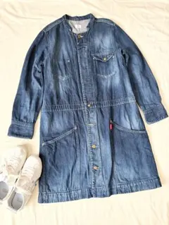 セポ　CEPO デニムカバーオール　ジャケット　デニムブルー