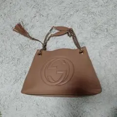 専用グッチ GUCCI インターロッキングG ソーホー チェーン トート バッグ