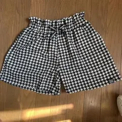 チェック柄　キュロットスカート