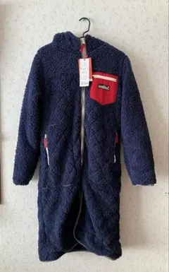 新品タグ付き クリフメイヤー シャギーボアロングジャケット ネイビー