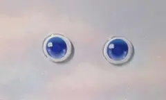 カボションアイ 14mm 青