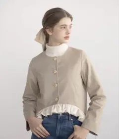 idemイデム　 blooming frill jacket