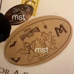 ディズニーリゾート スーベニアメダル ハロウィン チップ デール チデ 横