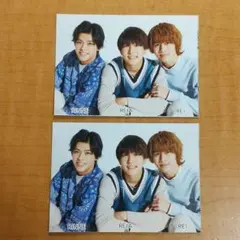 菅田琳寧 中村嶺亜 矢花黎 7 MEN 侍 Myojo 7月号 厚紙 2枚