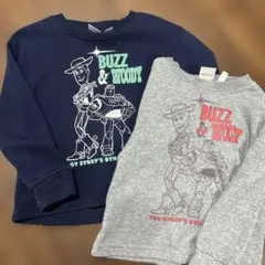 バズ・ライトイヤーとウッディ トレーナー 100cm~ トイストーリー 兄弟