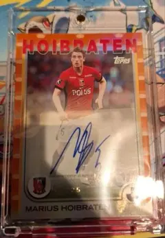 topps jリーグMARIUS HOIBRATEN サイン入りカード13/25
