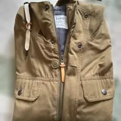 カーキ フード付きマウンテンパーカー